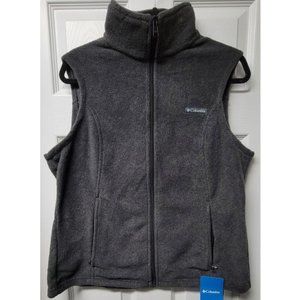 Columbia Women's Benton Springs Vest (WL1023-030), Charcoal, Large, New w/Tags